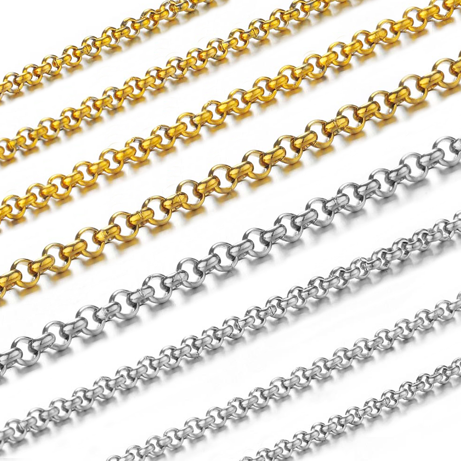 1미터 2-4mm 스테인리스 스틸 O형 소형 원형 체인 - Body Jewelry Necklace 리뷰 및 가격
