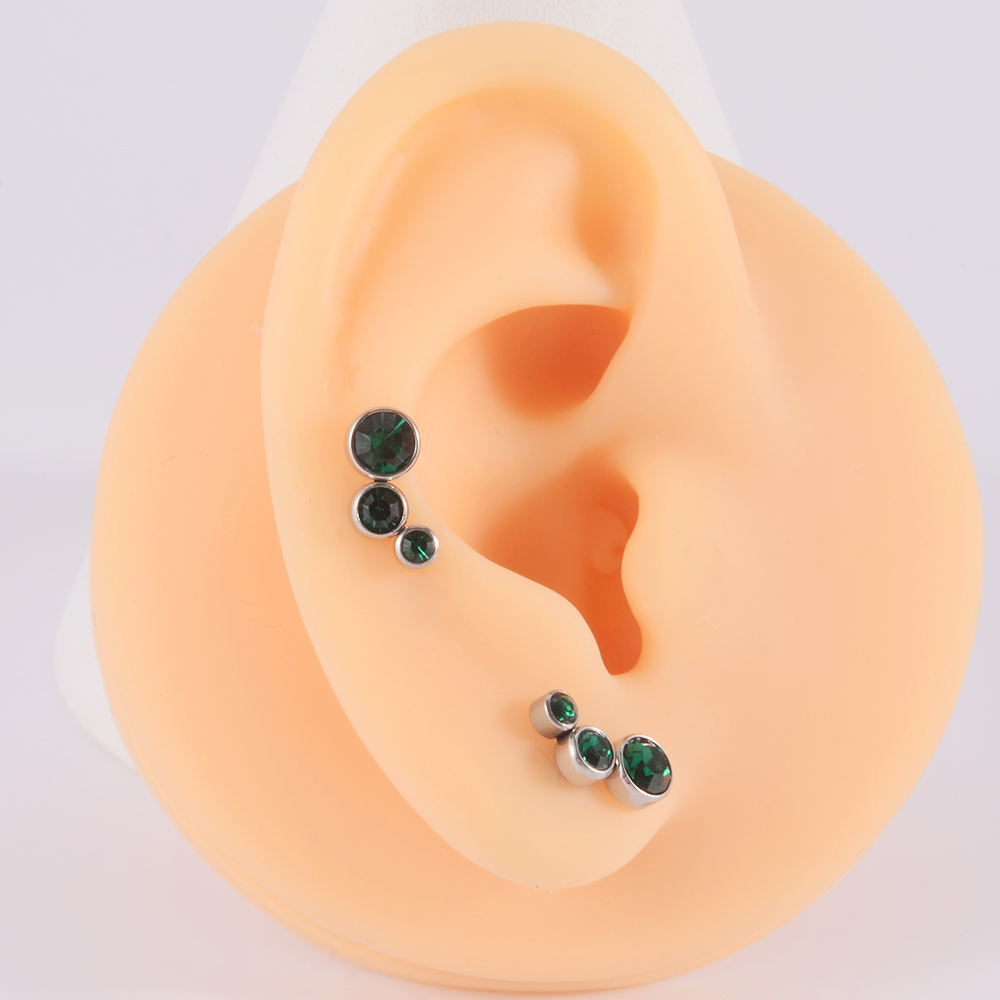 2PCS 361 외과 강철 크리스탈 귀 Tragus 연 - Body Jewelry Surgical Steel 리뷰 및 가격