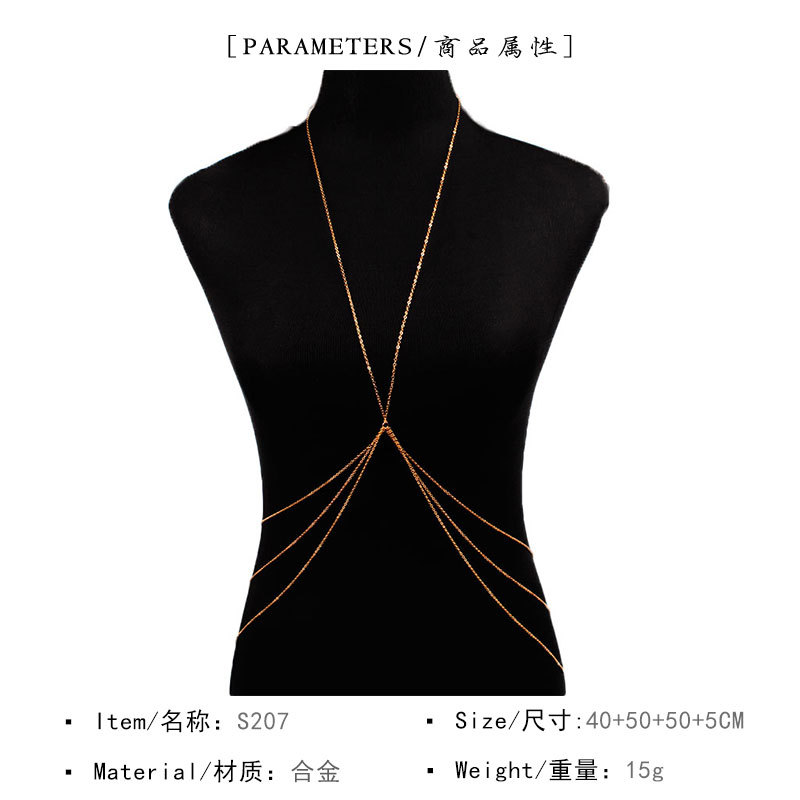 새로운 간단한 스타일 체인 목걸이 배꼽 바디 체인 여성 - Body Jewelry Necklace 리뷰 및 가격