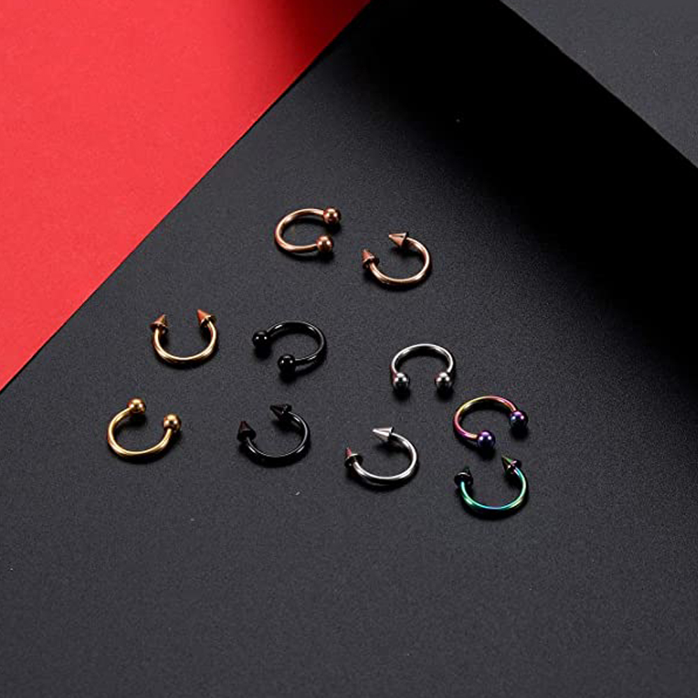 말굽 모양의 링 10개, 교체용 볼 30개, 16G 수 - Body Jewelry Replacement Ball 리뷰 및 가격
